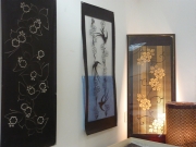 浴衣の型紙とランプ展