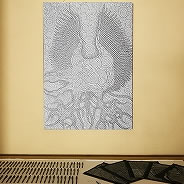 マッキー一本で圧倒的かつ独特な世界感を表現する石井司さんのドローイング。立体もキュートです。